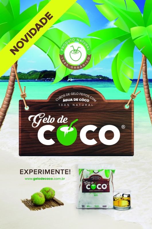 Delivery de Gelo de água de Coco 24 Horas Limão - Disk Gelo Triturado