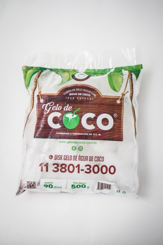 Delivery de Gelo de água de Coco Preço Parque São Rafael - Delivery de Pacote de Gelo