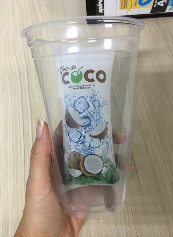 Gelo de Agua de Coco para Drink Preço Sé - Gelo de Agua de Coco Tubo