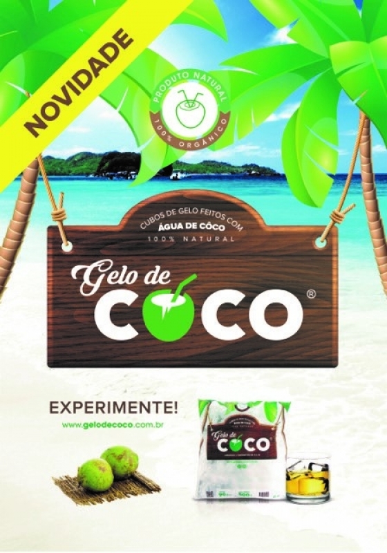 Gelo de Agua de Côco Redondo Valor Cidade Ademar - Gelo de Coco Drinks