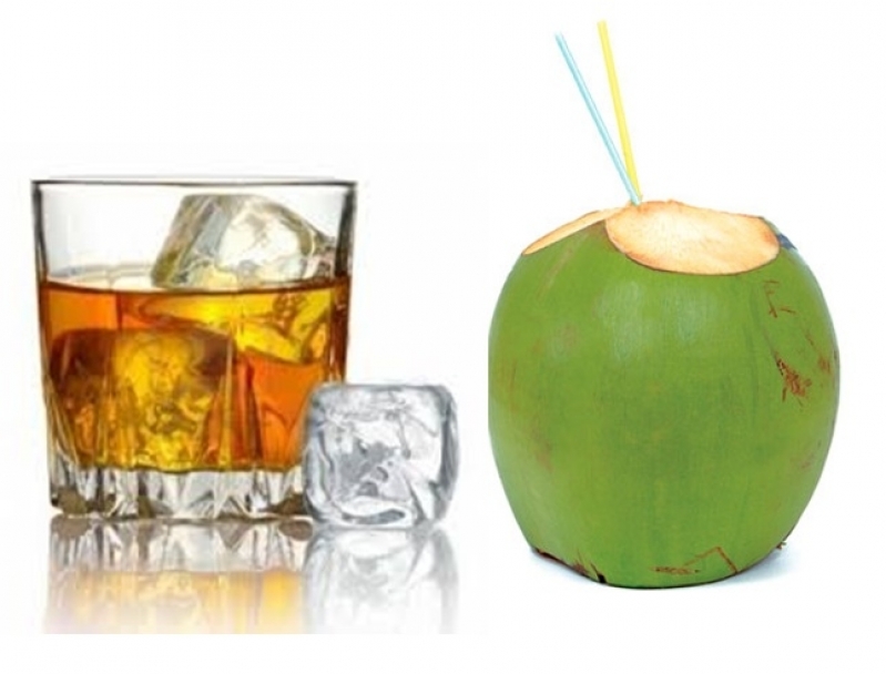 Gelo de Agua de Coco Redondo Liberdade - Gelo de Coco para Whisky