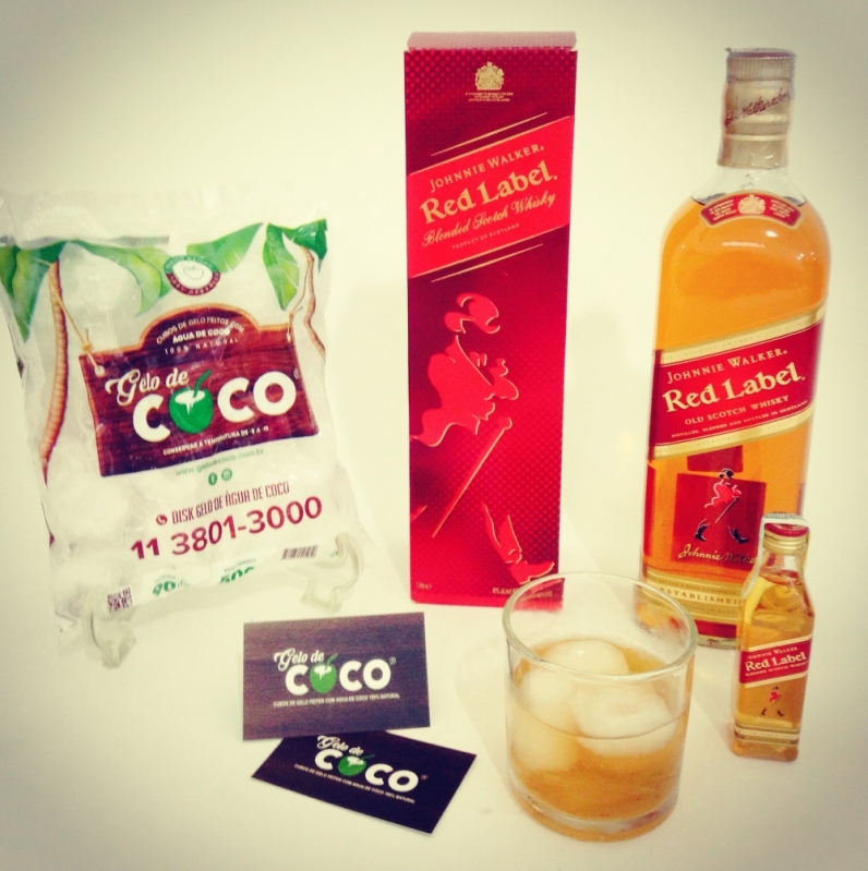 Gelo de Coco para Whisky Preço Perus - Gelo de Agua de Coco Tubo