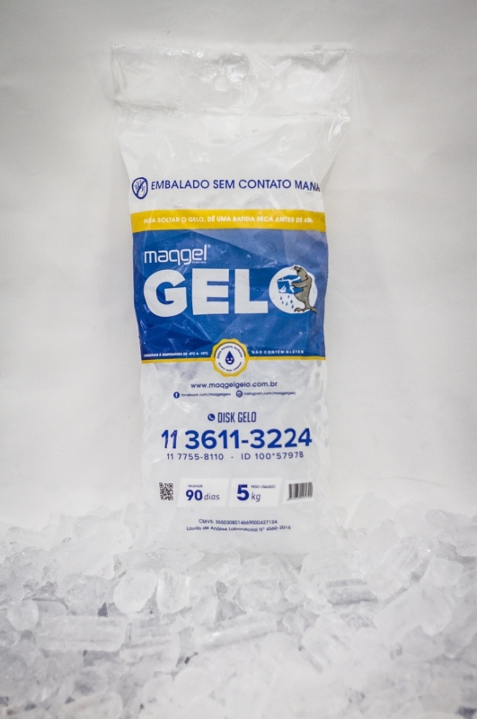 Gelo em Pacotes Parelheiros - Gelo Pacote 5kg