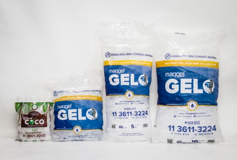 Saco de Gelo 5kg Valor Itaquera - Saco de Gelo Triturado