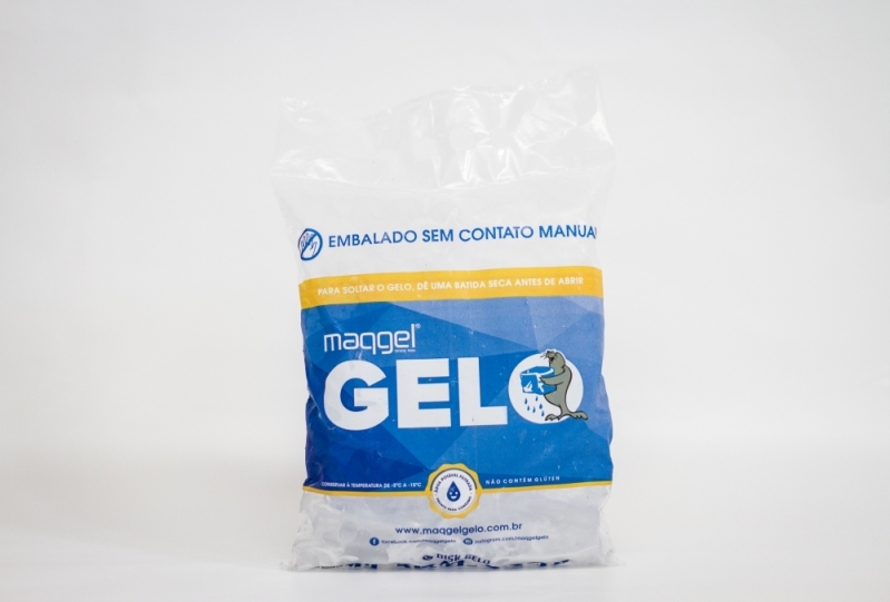 Saco de Gelo Pequeno 2,5kg Grajau - Saco para Gelo em Cubo